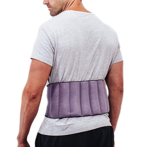 Therma-Stretch Back Heating Pad - Microwaveable Lumbar Wrap for Herniated Disc, Sciatica Arthritis, Back Muscle Pain Relief and Recovery – Natural, Adjustable and Stretchable Therapy That Stays ON!