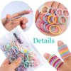 300PCS Elastic Hair Bands for Kids and Women, 3 Styles Small Thin Hair Ponytail Holder, Baby Girls Hair Ties No Damage, Diameter 1.0inch Mini Colorful Rubber Bands Accessories, Daughter Birthday Gift