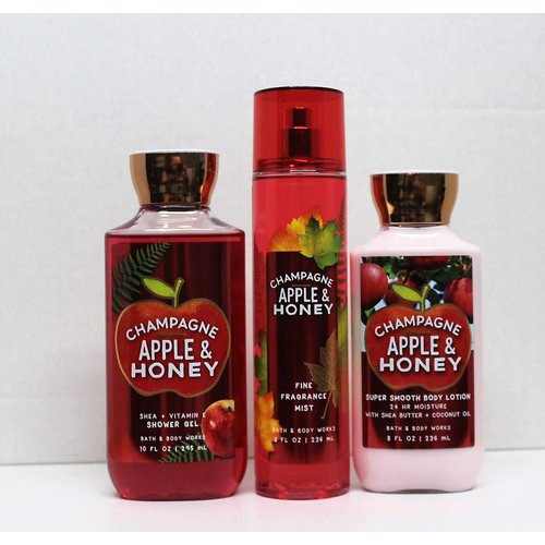 Champagne Apple & Honey - Shower Gel, Body Lotion, Fine Fragrance Mist Daily Trio Summer 2018