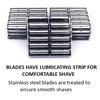 ** 200 Count ** Taconic Shave Twin Blade Razor Refill Cartridges with Lubricating Strip - Compatible with Gillette Trac 2, Gillette Atra, Vector and Contour razor handles -Made in The USA