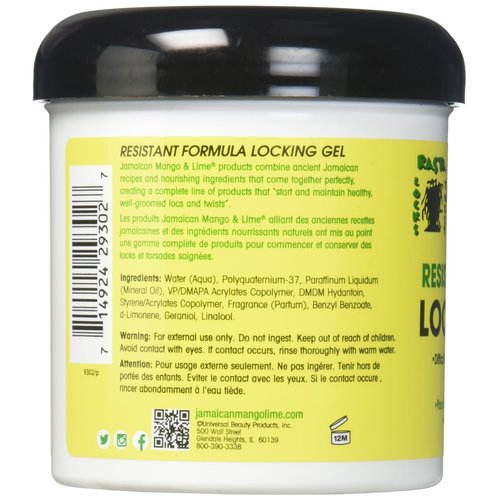Jamaican Mango and Lime Resistant Formula Locking Hair Gel, 16 Oz