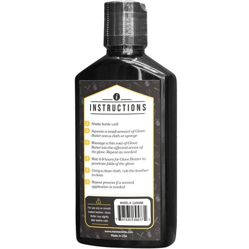 Meister Glove Butter (6 oz.) - Rejuvenates Golf Gloves, Baseball Gloves and Other Leather Gloves