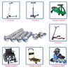 OTFAITP M8 Screws for 2-3-4-Wheel Kid Scoote Replacement Micro Mini Foldable Kick Scooter Kids Scooters Axles Repair (45)