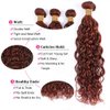 Color #33 Bundles Reddish Brown Human Hair 3 Bundles 30 32 34 Inch Unprocessed Virgin Color #33 Bundles Human Hair Weave Double Weft Copper Brown Bundles Human Hair Extensions