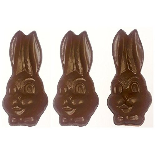 3 pack - Diabeticfriendly® Sugar Free Solid Milk Chocolate Easter Bunnyhead, 2.5 oz.