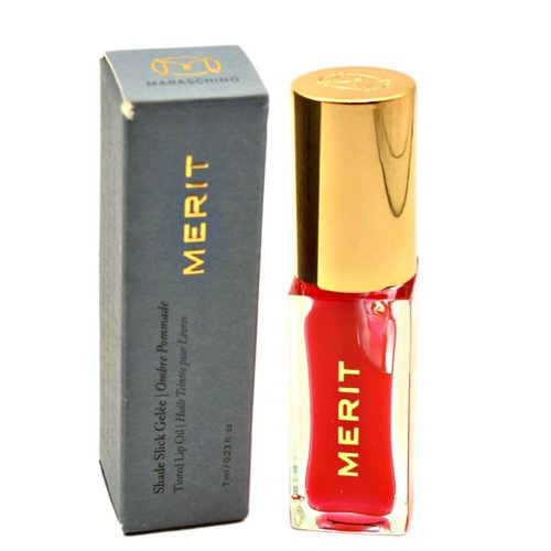 MERIT Shade Slick Gelée Sheer Tinted Lip Oil Maraschino