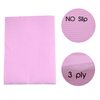 AebDerp 125Pcs Disposable Nail Art Tattoo Paper Towels Table Mat, 3-Ply Waterproof Tattoo Bibs Sheets Nail Desk Mat, Tattooing Tablecloth Pads Tray Covers, Nail Napkins for Nail Salon Supplies (Pink)