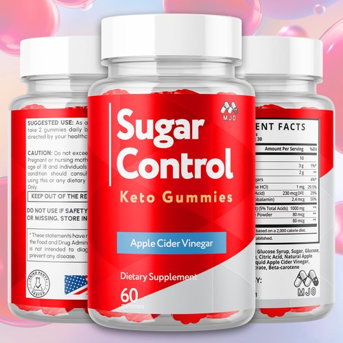 (2 Pack) SugarControl Keto Gummies, Official SugarControl Gummys with All Natural Ingredients, Advanced Apple Cider Vinegar Gummy for Health and Wellness, Max Strength Vitamin Supplement (120 Gummies)
