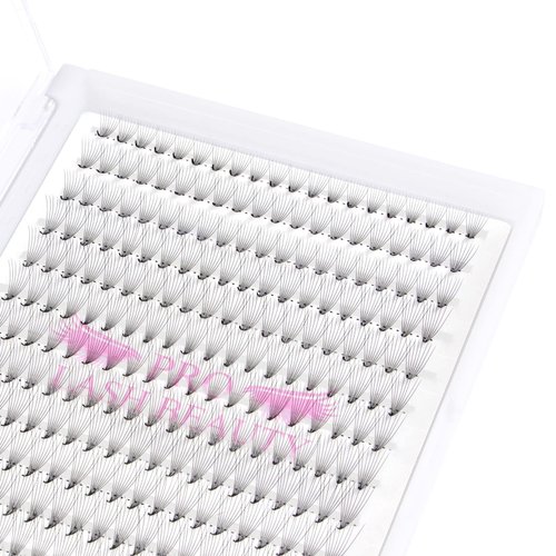 Premade Fans Eyelash Extensions 10D-C-0.07-14 Premade Volume Lash Extensions 320 Fans Pointed Base Fans 0.07 Premade Volume Fans C D Curl(14 mm, 10D-C-0.07)