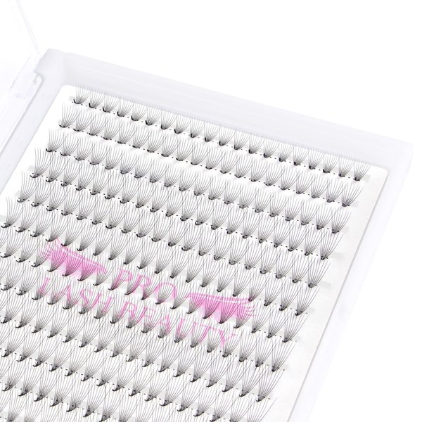 Premade Fans Eyelash Extensions 10D-C-0.07-14 Premade Volume Lash Extensions 320 Fans Pointed Base Fans 0.07 Premade Volume Fans C D Curl(14 mm, 10D-C-0.07)