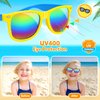 Mocoosy 24 Pack Kids Sunglasses Bulk, Neon Retro Sunglasses with UV400 Protection, Summer Pool Party Favors Beach Luau Graduation Party Supplies Birthday Goody Bag Stuffers for Boys Girls Age 4-8 8-12