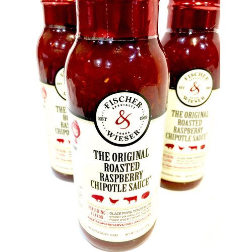 Fischer & Wieser The Original Roasted Raspberry Chipotle Sauce 10.5 Oz (Pack of 3)