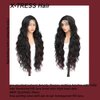 X-TRESS Red Higlight HD Lace Front Wig 32Inch Body Wave Glueless Synthetic Lace Front Wigs for women Preplucked Ready to Wear with Baby Hair Free Part for Daily Party Use(#F1B/BURG)