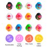 Kicko Assorted Rubber Ducks - 12 Ducklings, 2 Inch in Splat Pattern – Jeep Ducks for Kids, Baby Bath Toys, Sensory Play, Stress Relief, Novelty, Stocking Stuffers, Classroom Prizes, Supplies, Holidays