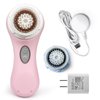 Clarisonic Mia 2 Electric Face Cleansing Brush with 2 Brush Heads, Sonic Facial Brush for Deep Cleaning & Exfoliation, Waterproof Rechargeable (Pink)