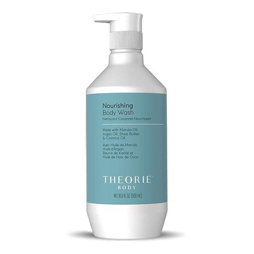 Theorie Premium Nourishing Body Wash - Made with Marula Oil, Argan Oil, Coconut Oil & Shea Butter - Featuring our Amber Rose Fragrance - Vegan - Suited for All Skin Types - Pump Bottle 500mL