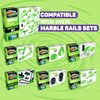 Marble Genius Marble Rails Booster Set: 30 Piece Marble Run (includes 12 Plastic Marbles), Add-Ons for Marble Rails Building Sets, with Online App and Full-Color Instructions, Ages 8 and Up