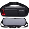 Running Belts for Women Men Black Fanny Pack Bag for Workout Exercise Walking Hiking Waist Pouch Fits iPhone Cell Phone Holder for Running Travel Money Belt,Gym Gear for Runner
