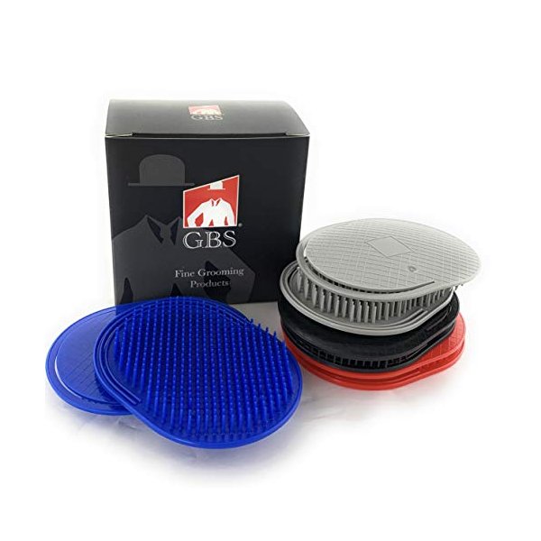 G.B.S Colored Palm Hair Brush Portable Styling Comb, Set of 8 Made in USA