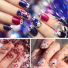 1250 PCS Self Adhesive Rhinestones Stickers Rainbow Gems for Face Hair Nail Glitters Jewels Bling Diamond Stickers for Makeup Nail Art Festival Decorations Cell Phone DIY Crafts (3/4/5mm)