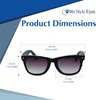 In Style Eyes EyeCool Classic Full Reader Glasses, Non-Bifocal Sunglasses - Full-Rimmed Frame - Non-Polarized Lens - Black - 3.0x