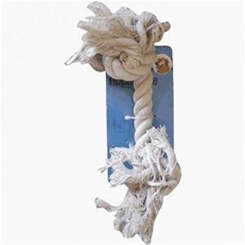 Westminster Pet 18205 Canine Country Knotted Rope Tug 2 Knotted White Small Dog Toy