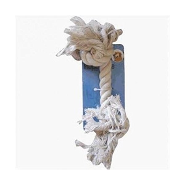 Westminster Pet 18205 Canine Country Knotted Rope Tug 2 Knotted White Small Dog Toy