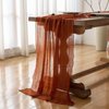 Keketo Cheesecloth Table Runner Terracotta Rust Gauze 120 Inch 10 FT Rustic Burnt Orange Cheese Cloth Table Runner for Wedding Baby Bridal Shower Party Boho Sheer Easter Centerpiece Home Decoration