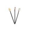 3Pcs Chinese Traditional Flower Hair Sticks,Antique Wooden Hairpins Simple Jade Buckle Hair Sticks Classical Hanfu Hair Accessories for Women Girls