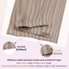 LaaVoo Seamless Clip in Hair Extensions Human Hair Blonde Highlights Clip in Extensions Human Hair Ash Blonde with Blonde Highlight Hair Extensions Real Human Hair Clip ins 14 Inch 7pcs 110g
