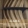 Ve Sunny Tape in Human Hair Extensions Brown Ombre Hair Extensions Tape ins Balayage Medium Brown Ombre Platinum Blonde and Brown Tape in Extensions Human Hair Ombre 50g 20pcs 16inch
