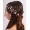 Rumtock Purple Crystal Gold Hair Comb for Wedding Brides Women Vintage Hair Accessories Jewelry