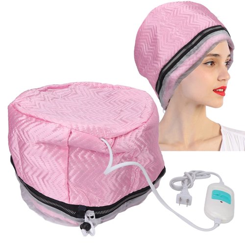 Hair Thermal Treatment, SPA Nourishing Care Hat with Adjustable Temperature Control, Hair Steamer Thermal Heat Deep Conditioning Spa Hot Head Care for Home Salon