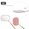 Pretty memory Lash Mirror, 2.2Inches Stainless Steel Makeup Mirror, Eyelash Extensions Accessories for Lash Extension Supplies, Lash Tech Must Haves (Rose Gold)