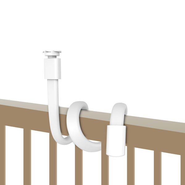 HelloBaby Baby Monitor Mount Works HB6550/ HB65/ HB6339/ HB40/ HB6081/ HB66/ HB6351, Flexible Arm Bracket, Hello Baby Monitor Holder Attaches to Crib Cot Shelves, Indoor Without Tools or Wall Damage