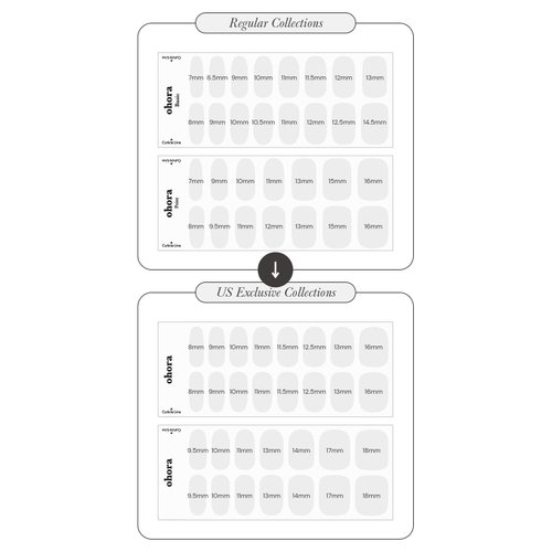 ohora Semi Cured Gel Nail Strips (N Autumn Ombre) - Extended Size Range, Works with Any Nail Lamps, Salon-Quality, Long Lasting, Easy to Apply&Remove - Includes 2Prep Pads, Nail File&Wooden Stick