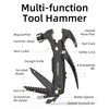 14-in-1 Multitool Hammer, Pohaku Multitool with DIY Stickers, Safety Lock, Screwdriver Bits Set and Durable Nylon Sheath, Multi Tool for Outdoor, Camping, Ideal Gifts for Father, Husband, Boyfriend