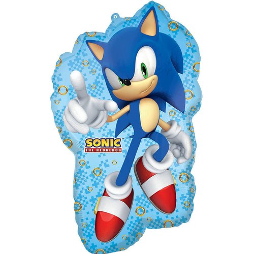 Anagram Sonic Video Gamers 4th Birthday Party Supplies Hedgehog Foil Balloon Bouquet Decorations