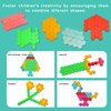 EINZUFUF Wooden Blocks Puzzle, 20 Pack Wooden Tangram Puzzle | Colorful Wood Learning Puzzles & Shape Pattern Block Tangram, Brain Teaser Puzzle, Montessori Educational Gift for Children