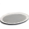 Vent Systems 8" White Soffit Vent Cover - Pack of 2 - Round Air Vent Louver - Grill Cover - Built-in Insect Screen - HVAC Vents for Bathroom, Home Office, Kitchen