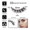 SQYlashes Cat Eye Natural Lashes Wispy False Eyelashes Short Fluffy Fake Lashes - 7 Pairs, ZG55