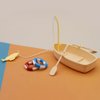 Ciieeo 1 Set of Miniature Boat Figure Plastic Fishing Boat Swimming Ring Chinese Style Boat Model Ocean Beach Fairy Garden Micro Landscape Dollhouse Ornament