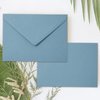 Whaline 50Pcs A7 Invitation Envelopes Set Dusty Blue Greeting Card Envelopes V-Flap Envelopes Gift Card Sleeves for Mailing Envelopes Sending Card Wedding Baby Shower Birthday, 7.3x5.3 Inch