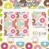Donut Time Theme Party Napkins, 40PCS Donut Time Napkins Disposable, Donut Time Party Supplies Birthday Decorations, Donut Party Dinner Paper Napkins for Wedding, Theme Party, Birthday, 6.7 Inch