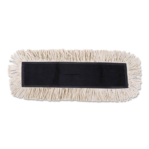 Boardwalk BWK1648 48 in. x 5 in. Disposable Cotton/Synthetic Fiber Mop Head - White