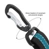 Kurgo Direct to Seatbelt Swivel Tether for Dogs Universal Car Seat Belt for Pets Adjustable Length Dog Safety Belt Carabiner Clip Easy Installation Compatible with Any Pet Harness (Blue)