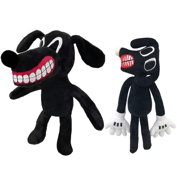 GYDAMAI 2 PCS Siren Head Plush Toys Siren Head Cartoon Cat Cartoon Dog Plush Toy Christmas Halloween Birthday Parties VariousFestivals Stuffed Toys for Boys and Girls (Dog)