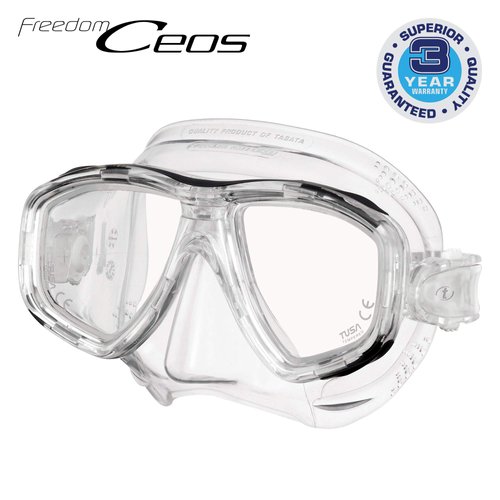 TUSA M-212 Freedom Ceos Scuba Diving Mask, Translucent, one size