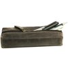 Visconti 731 Hunter Distressed Leather Pencil Case/Small Travel Makeup Cosmetic Bag/Toiletry Case/Supply Holder (Brown)