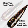 Sparkle Holographic Clear Chameleon Glitter Nail Dip Powder Nail Kit 6 Colors Set with opal foils, easy to use for starters, perfect Top Coat for black nail art SG061 ( Dip Liquid Set Not Included)
